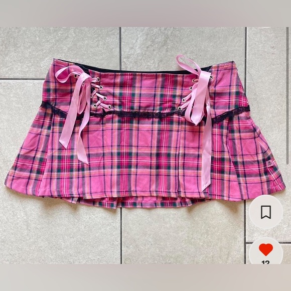 (FOUND) LIGHT PINK PLAID TRIPP NYC SKIRT!!! - Picture 3 of 3